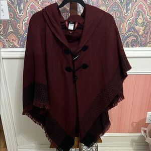 Mixit Maroon and Black Cape
